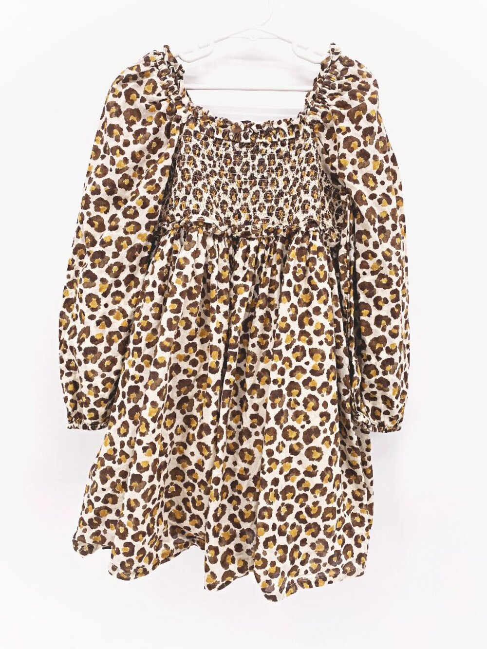 Girls' Crewcuts Smocked Puff Sleeve Dress